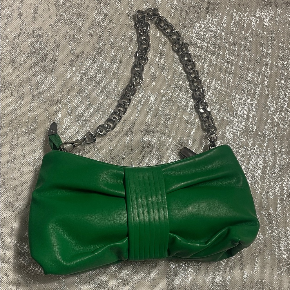 Green Bow Accent Women's Bag